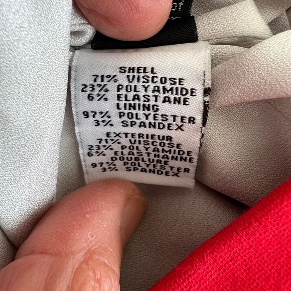 Red Diane von Furstenberg Agatha Knit Suiting Dress - Picture 7 of 7